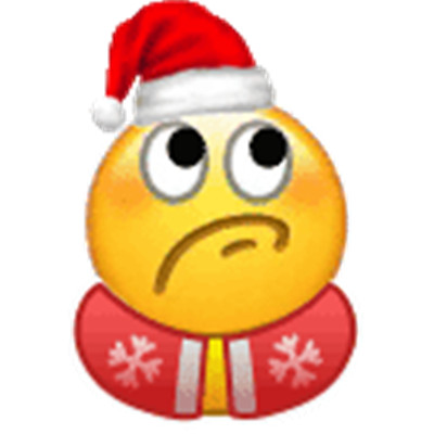 2022圣诞节emoji聊天表情大全 戴圣诞帽的emoji可爱表情合集